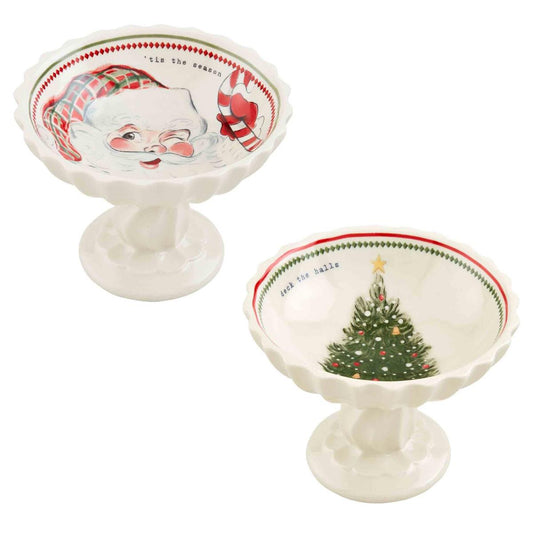 Vintage Christmas Candy Dishes