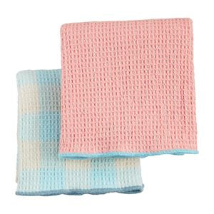 Blue Colorful Waffle Towel set