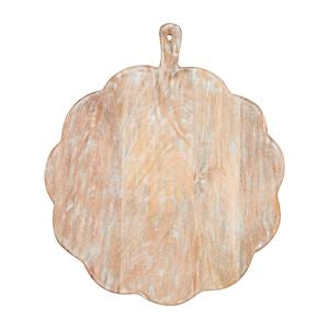 Scalloped wooden boards