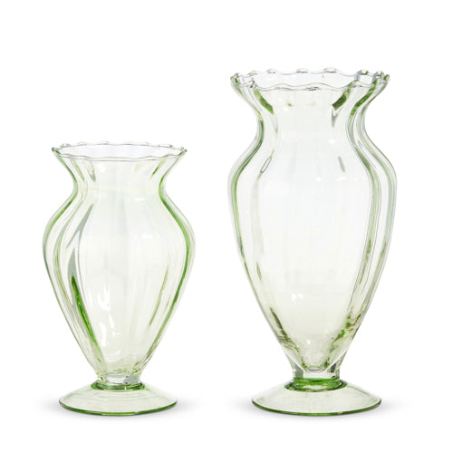 Green Glass Vase