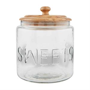 Glass sweets jar