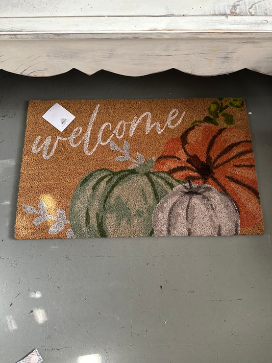 Welcome Pumpkin Mat