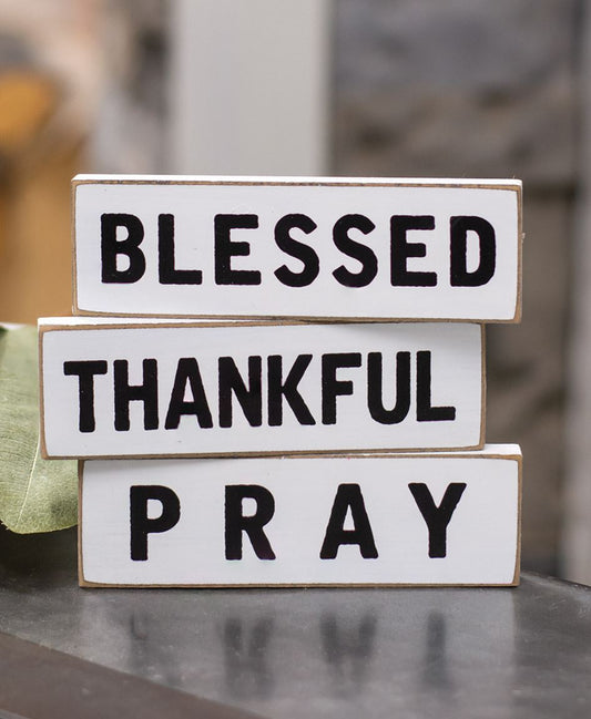 Thankful thin mini blocks