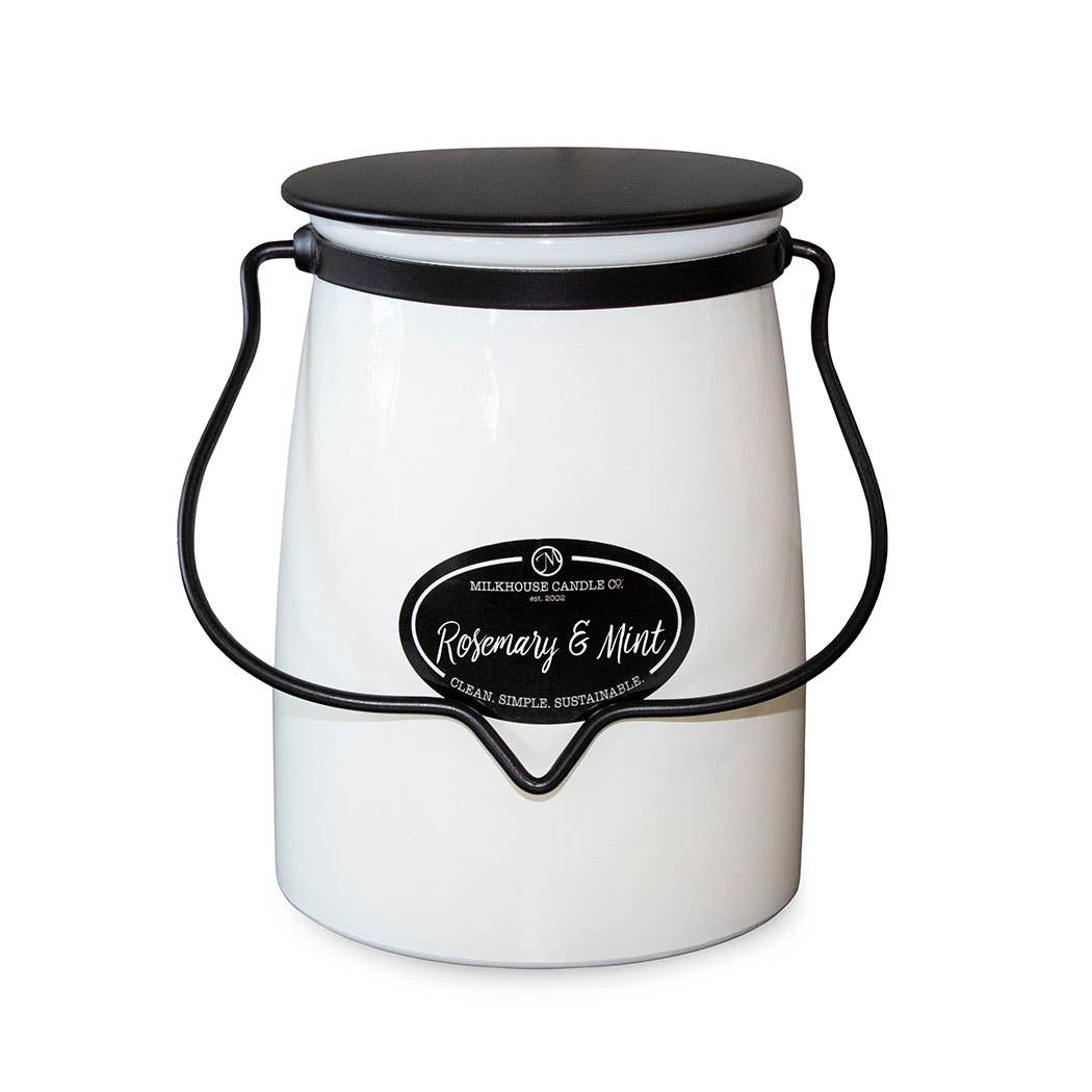 Butter Jar 22 oz: Rosemary & Mint