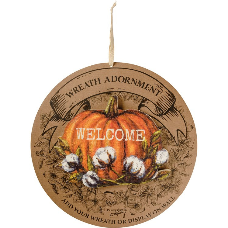 Pumpkin- wreath insert