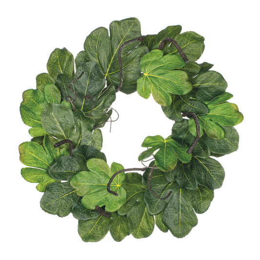 Fig Leaf Accent Ring Wreath