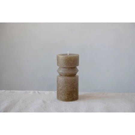 unscented totem pillar candle